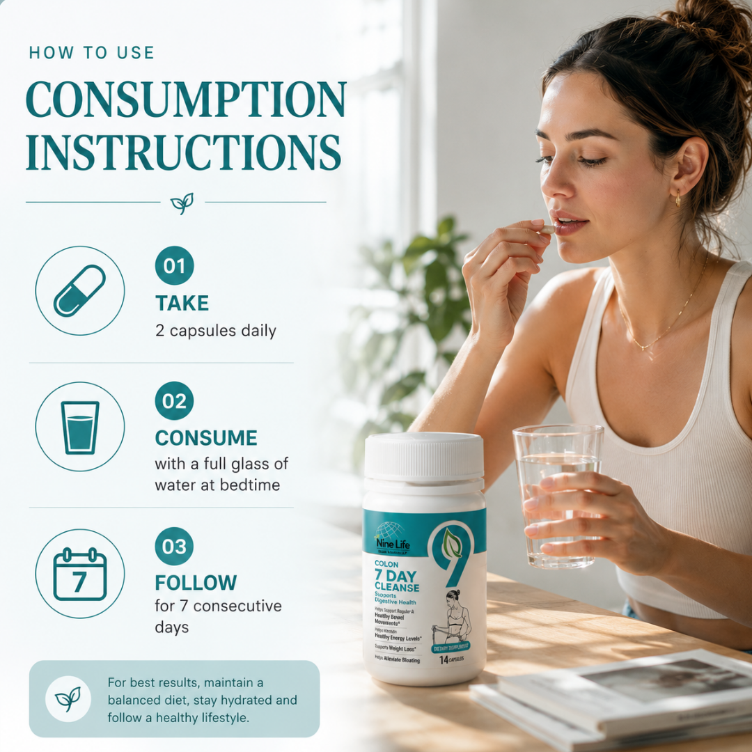 Feel lighter in 7 days 7-Day Colon Cleanse